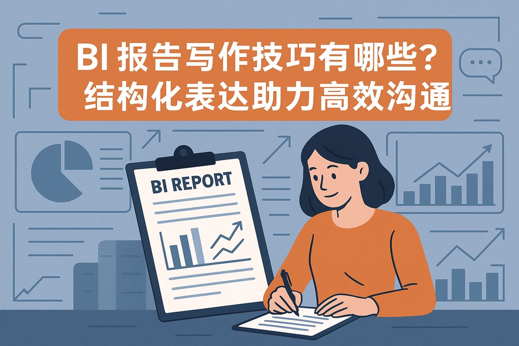 BI报告写作技巧有哪些？结构化表达助力高效沟通