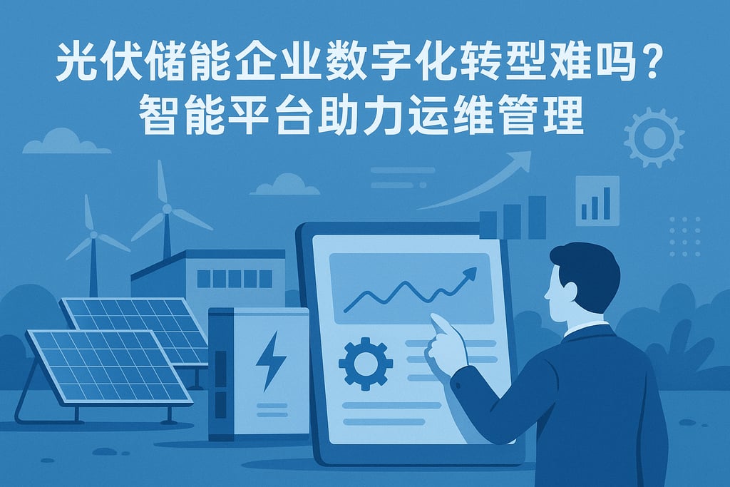 光伏储能企业数字化转型难吗？智能平台助力运维管理