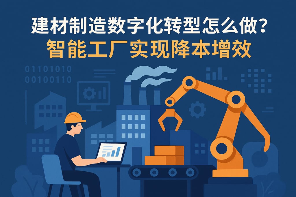 建材制造数字化转型怎么做？智能工厂实现降本增效