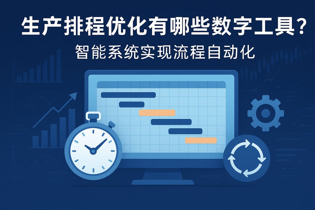 生产排程优化有哪些数字工具？智能系统实现流程自动化