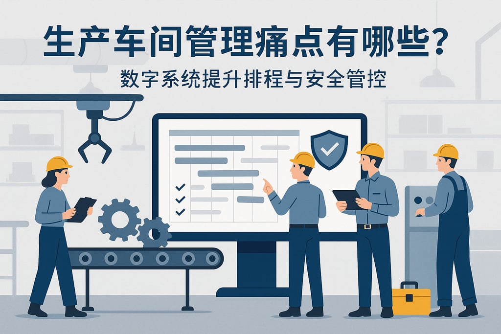 生产车间管理痛点有哪些？数字系统提升排程与安全管控