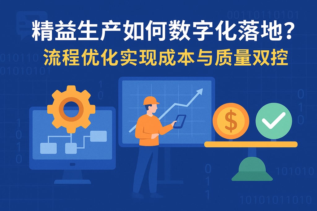 精益生产如何数字化落地？流程优化实现成本与质量双控