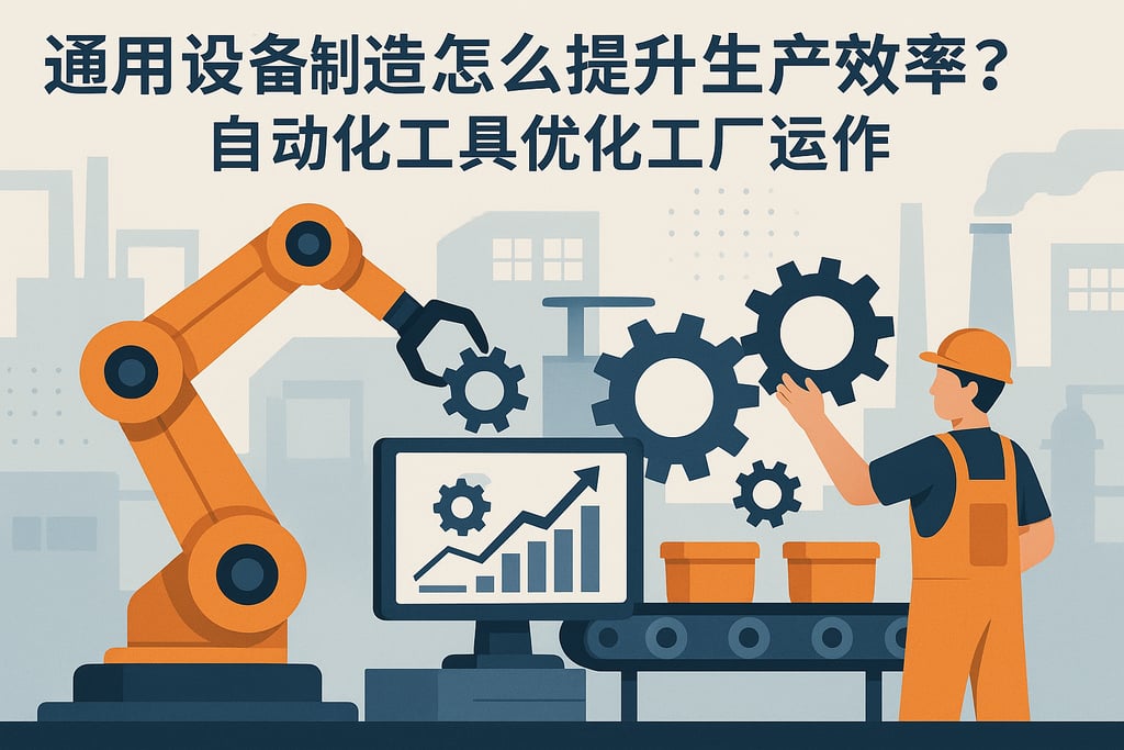 通用设备制造怎么提升生产效率？自动化工具优化工厂运作