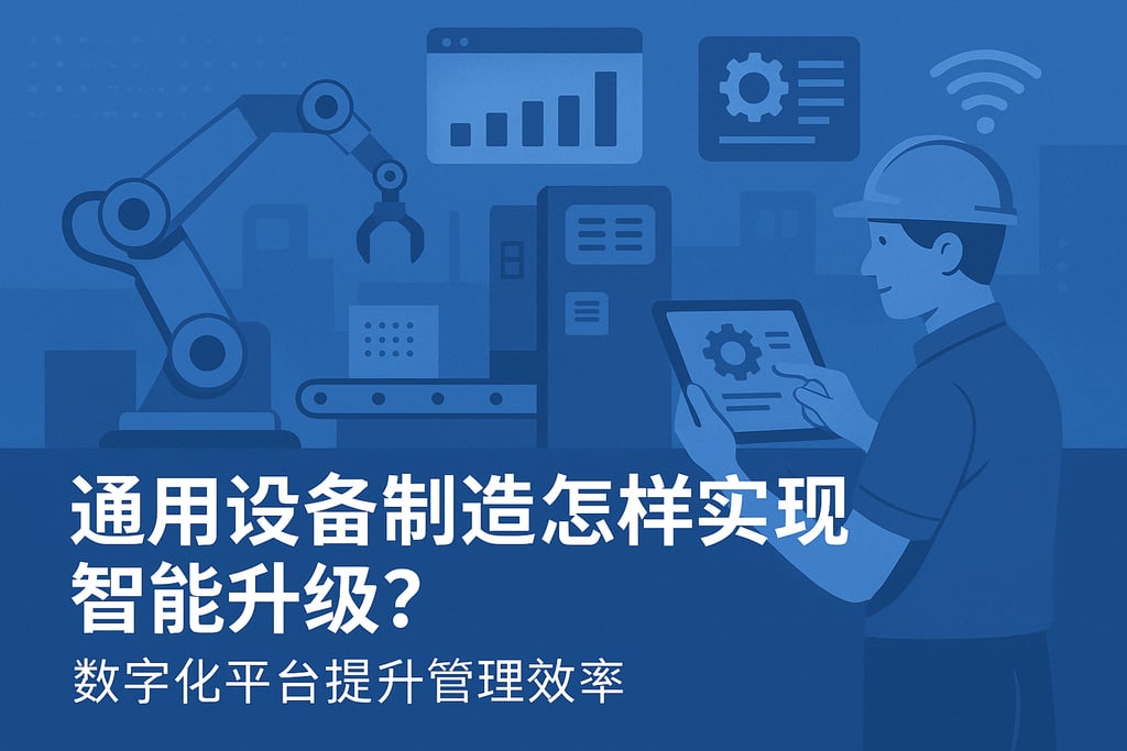 通用设备制造怎样实现智能升级？数字化平台提升管理效率