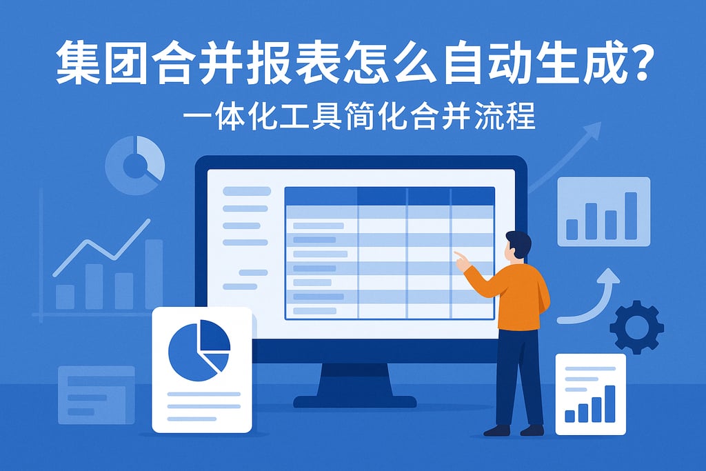 集团合并报表怎么自动生成？一体化工具简化合并流程