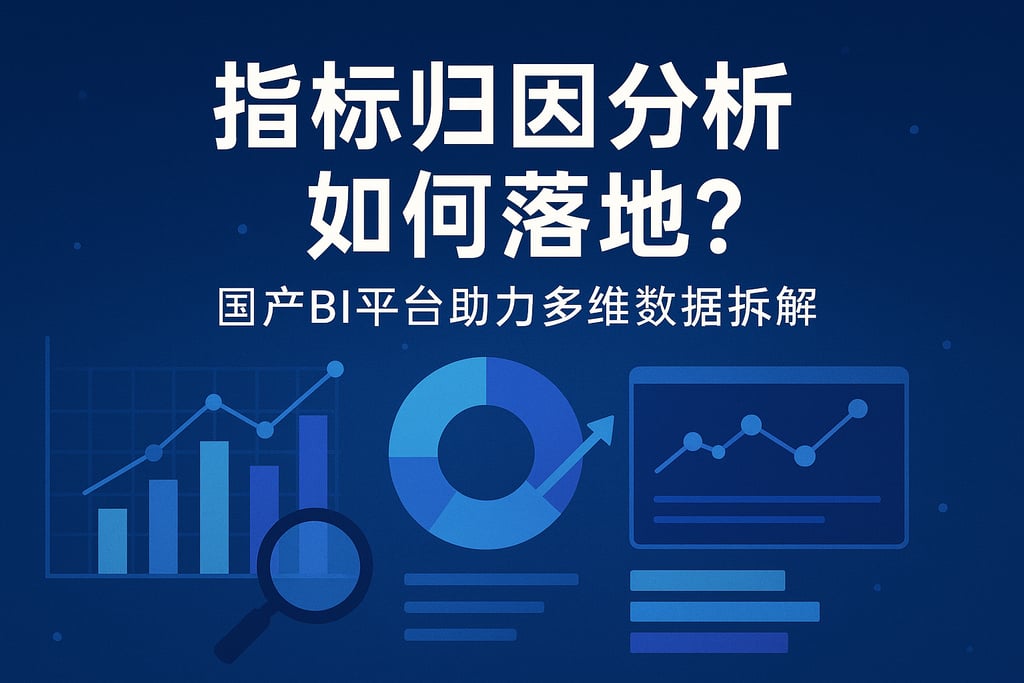 指标归因分析如何落地？国产BI平台助力多维数据拆解