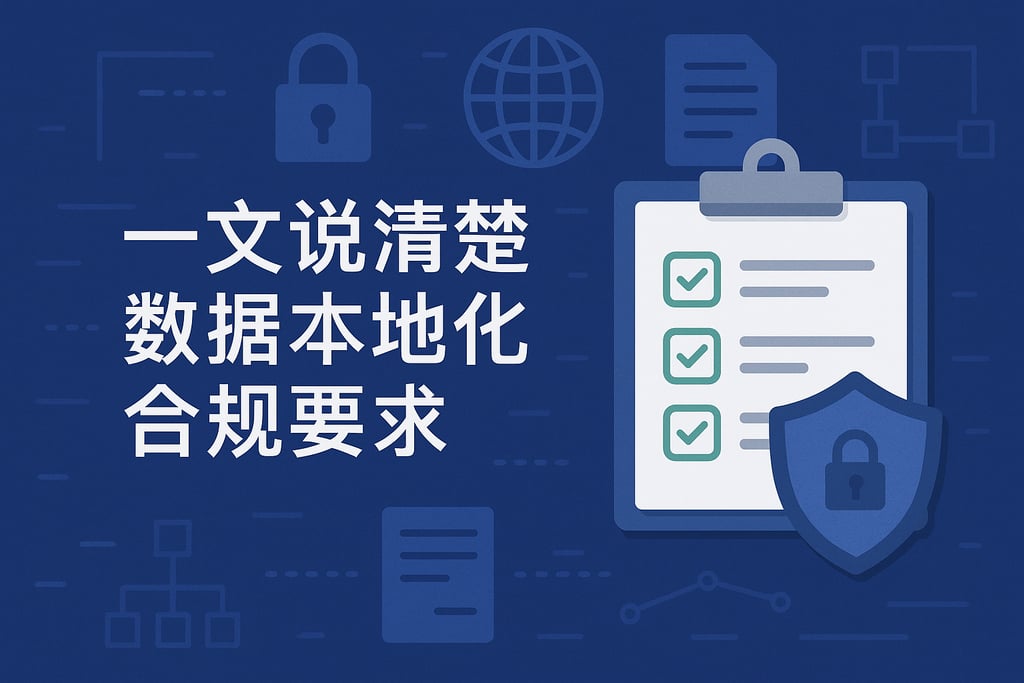 一文说清楚数据本地化合规要求