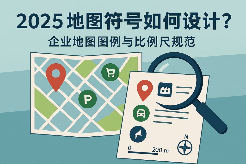 2025地图符号如何设计？企业地图图例与比例尺规范
