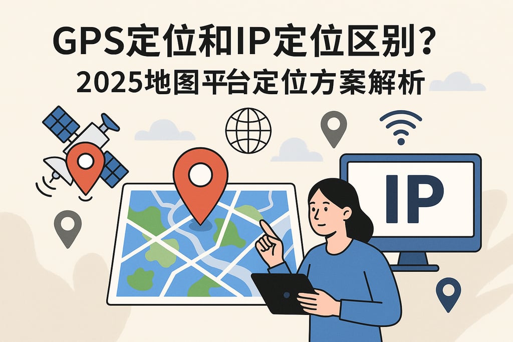 GPS定位和IP定位区别？2025地图平台定位方案解析