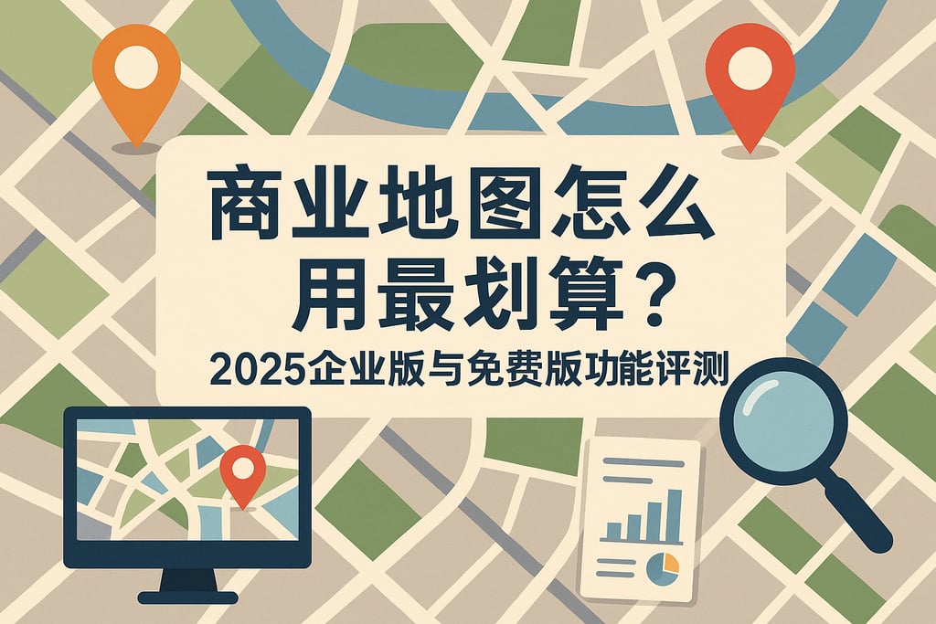 商业地图怎么用最划算？2025企业版与免费版功能评测