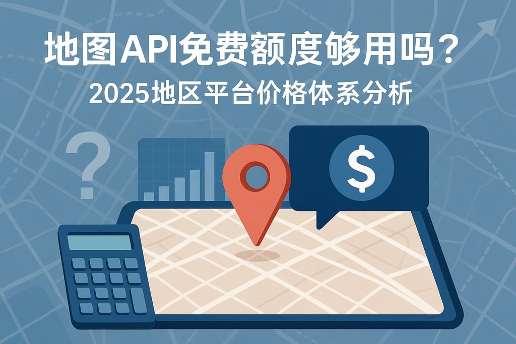 地图API免费额度够用吗？2025地图平台价格体系分析