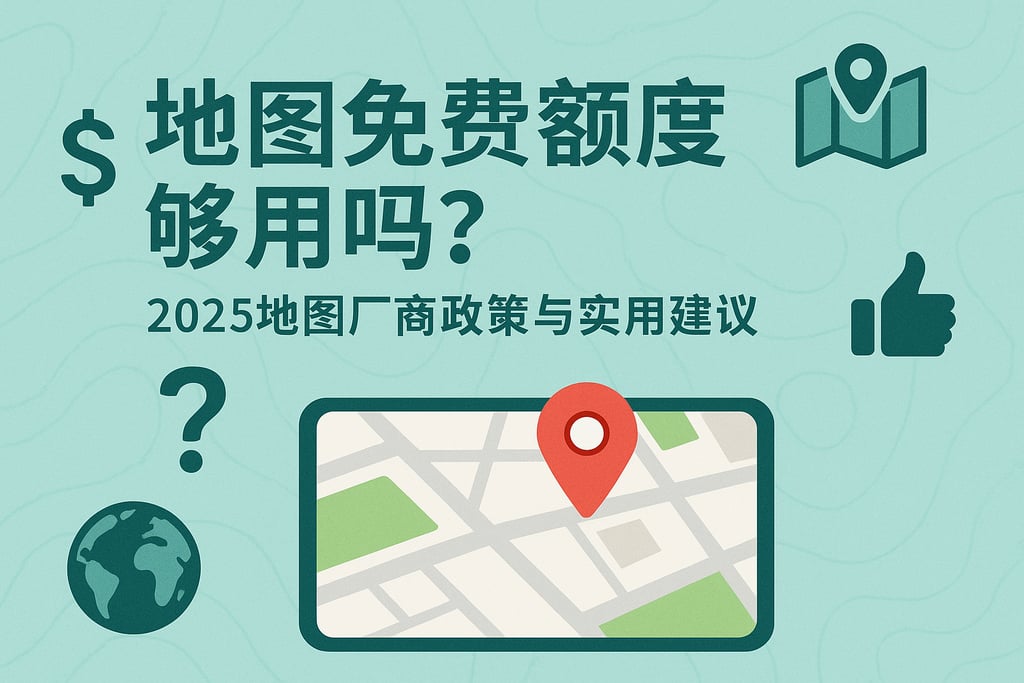 地图免费额度够用吗？2025地图厂商政策与实用建议