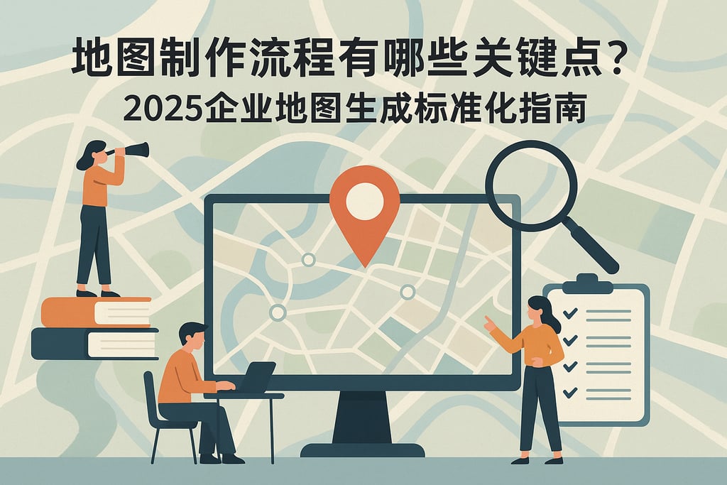 地图制作流程有哪些关键点？2025企业地图生成标准化指南