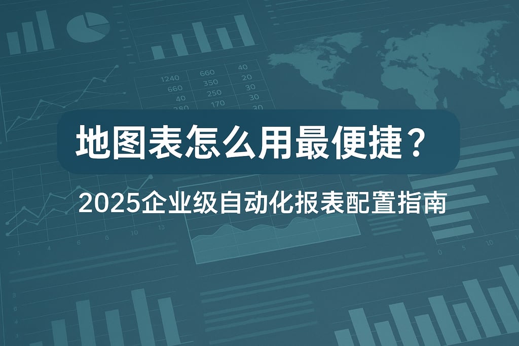 地图表怎么用最便捷？2025企业级自动化报表配置指南