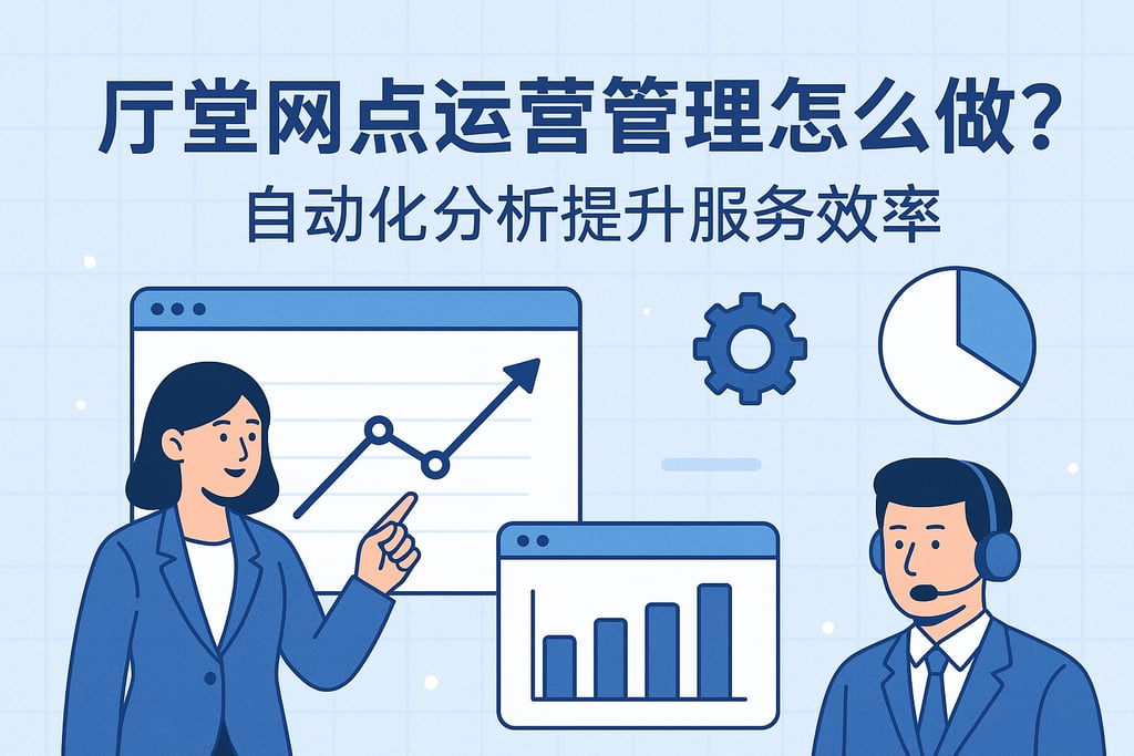 厅堂网点运营管理怎么做？自动化分析提升服务效率