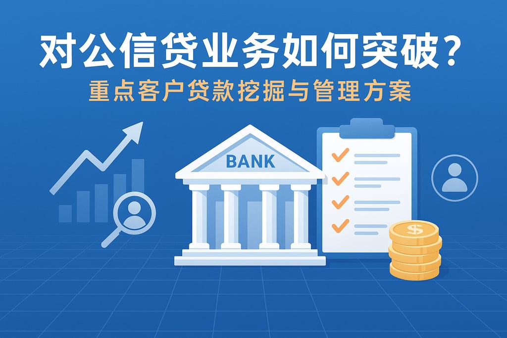 对公信贷业务如何突破？重点客户贷款挖掘与管理方案