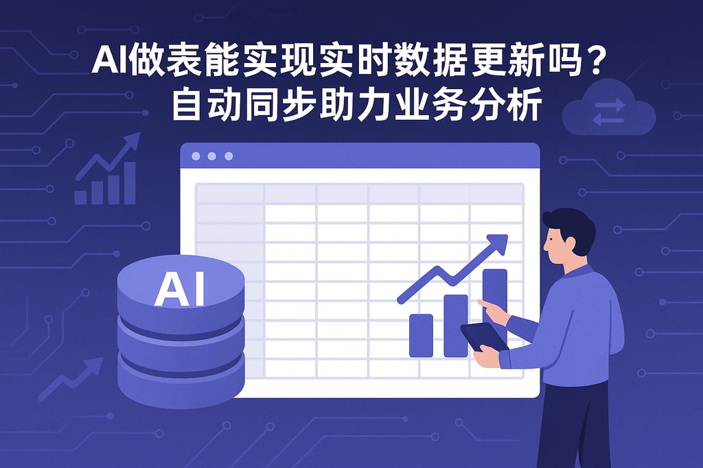 AI做表能实现实时数据更新吗？自动同步助力业务分析