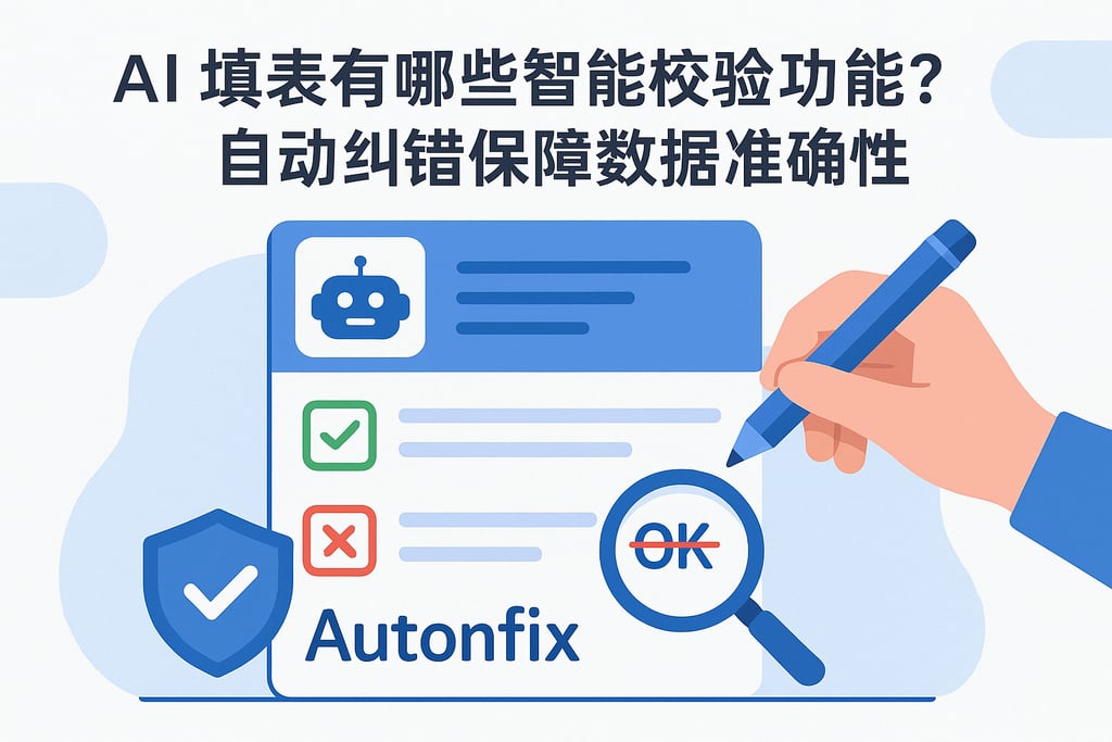 AI填表有哪些智能校验功能？自动纠错保障数据准确性
