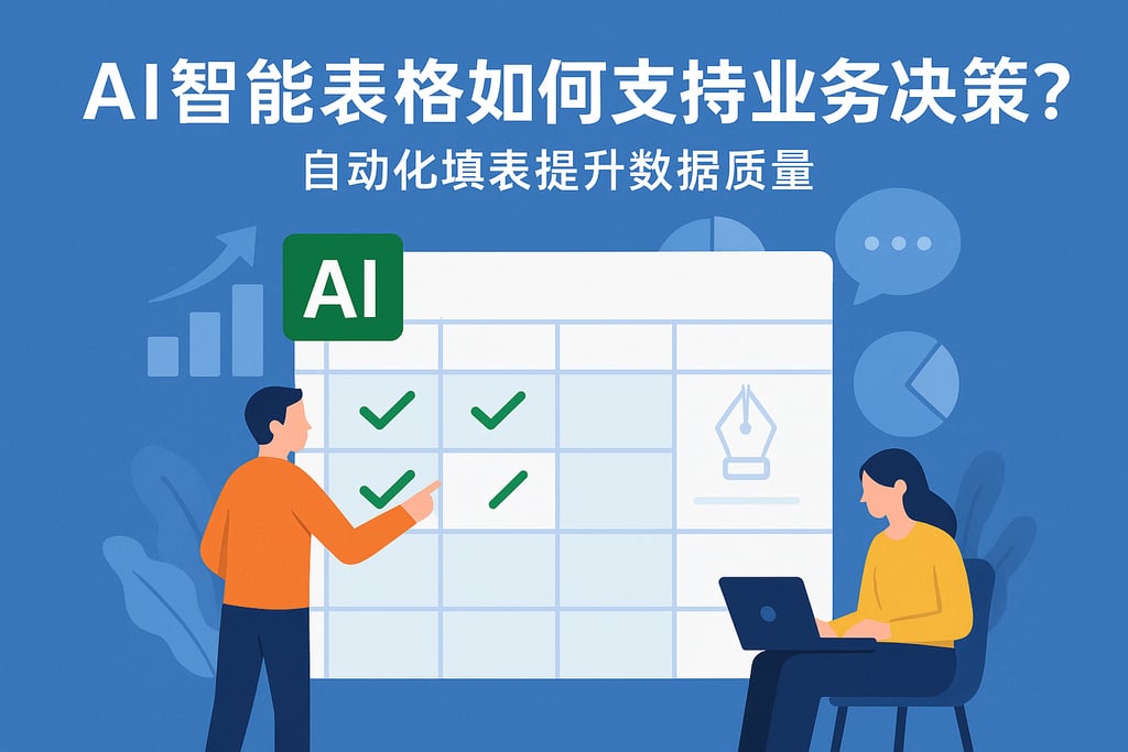 AI智能表格如何支持业务决策？自动化填表提升数据质量