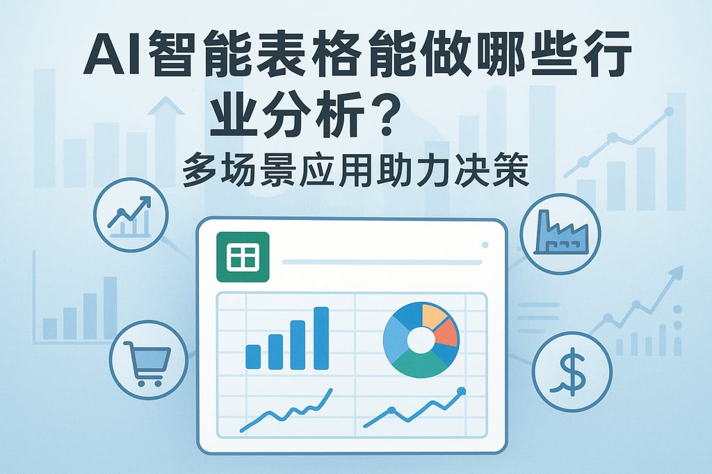 AI智能表格能做哪些行业分析？多场景应用助力决策