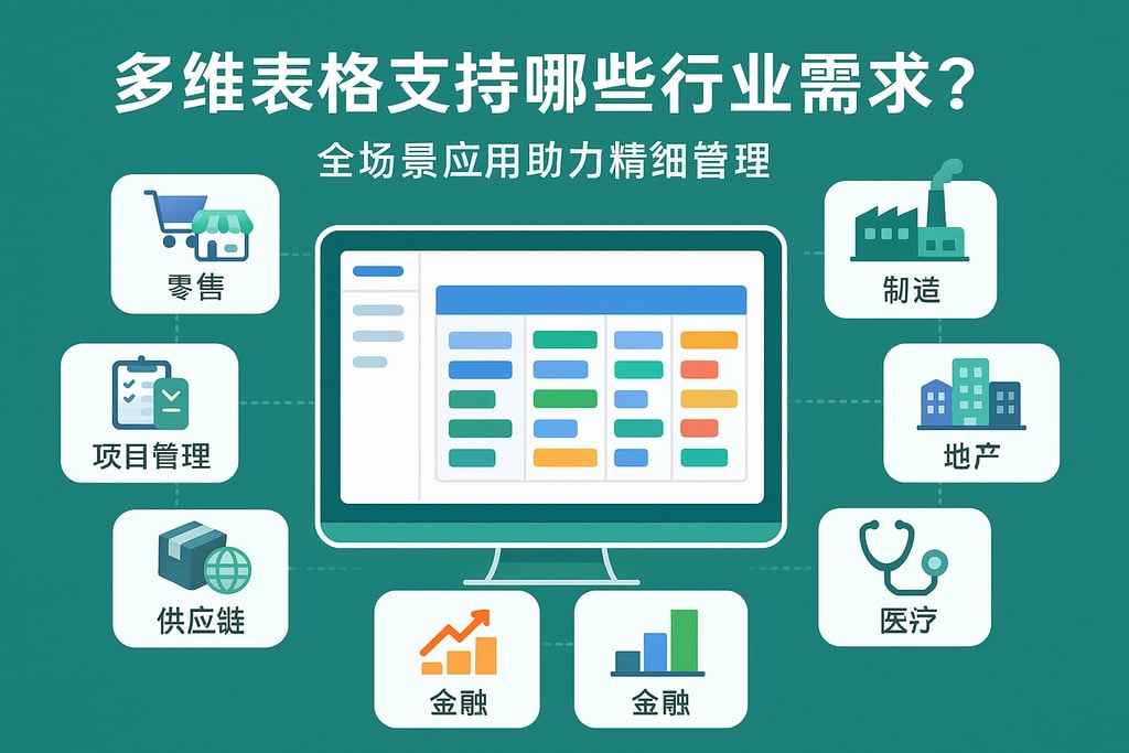 多维表格支持哪些行业需求？全场景应用助力精细管理