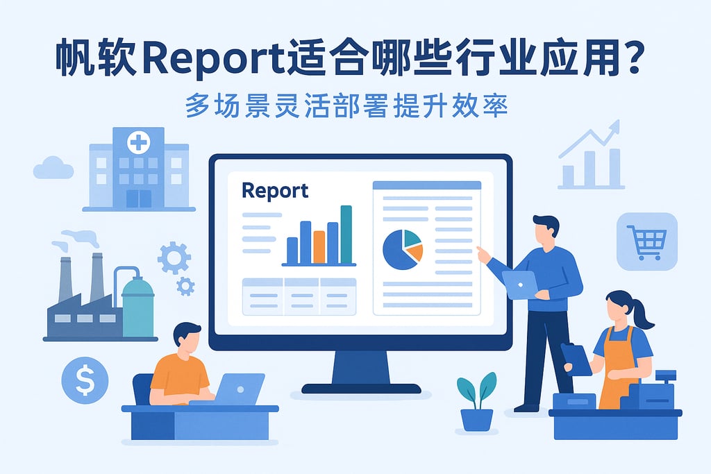 帆软report适合哪些行业应用？多场景灵活部署提升效率