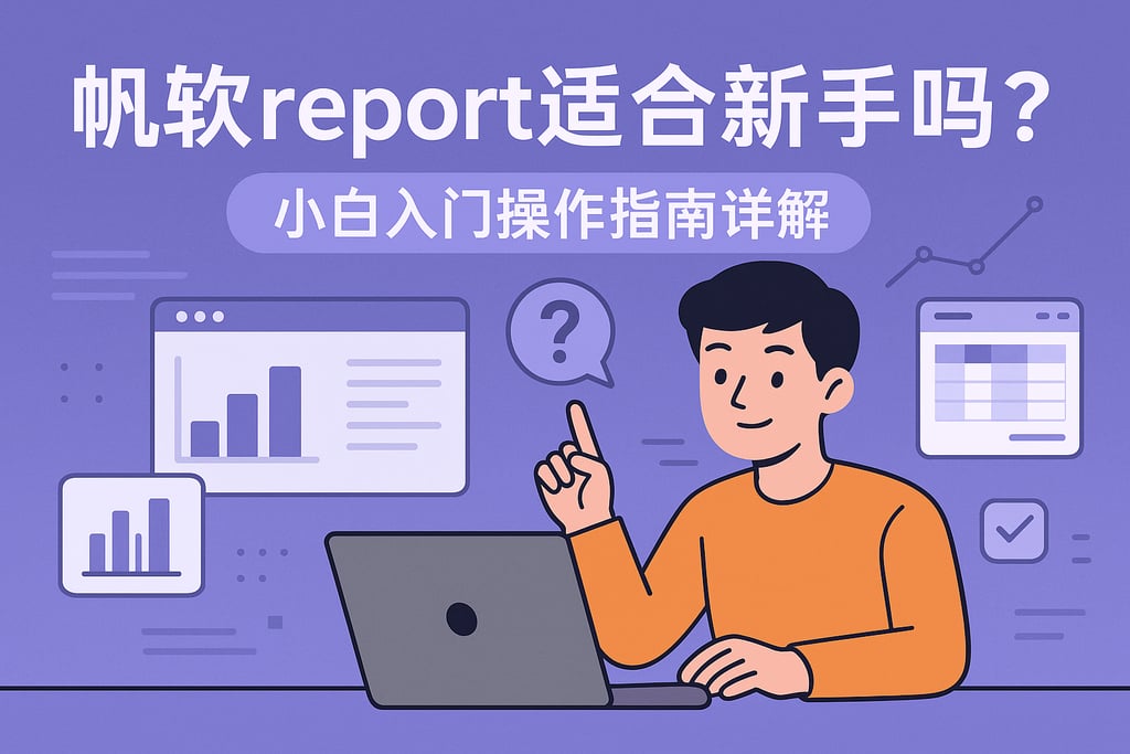 帆软report适合新手吗？小白入门操作指南详解