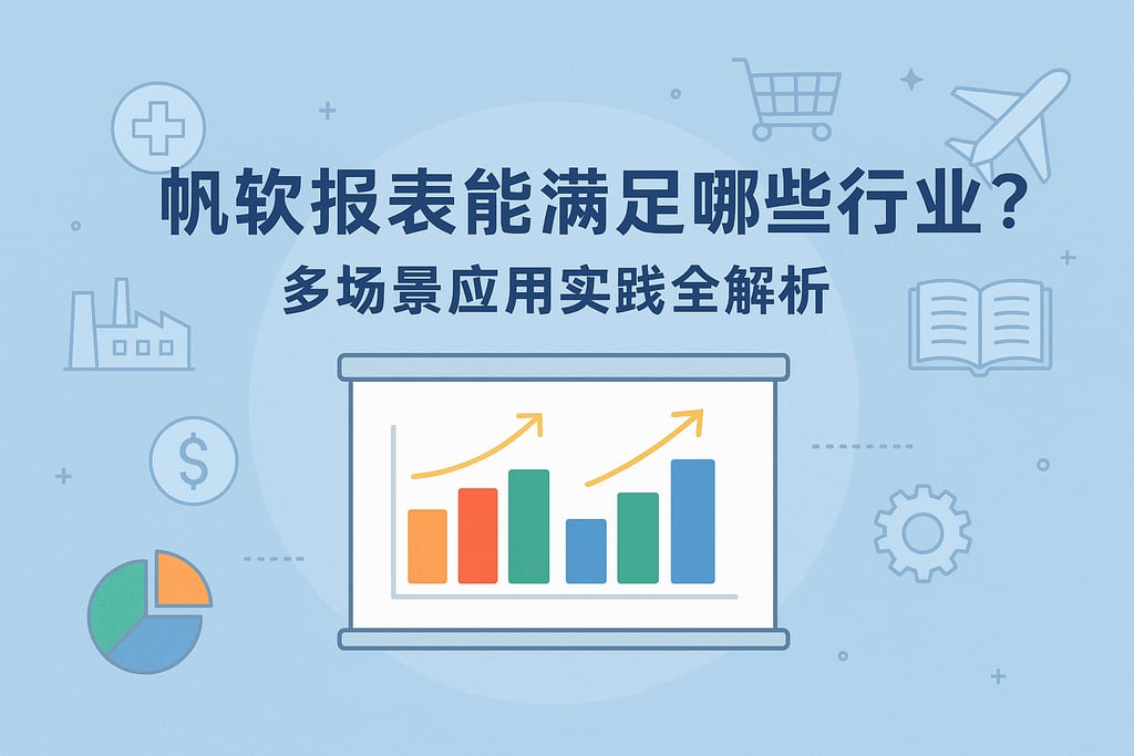 帆软报表能满足哪些行业？多场景应用实践全解析