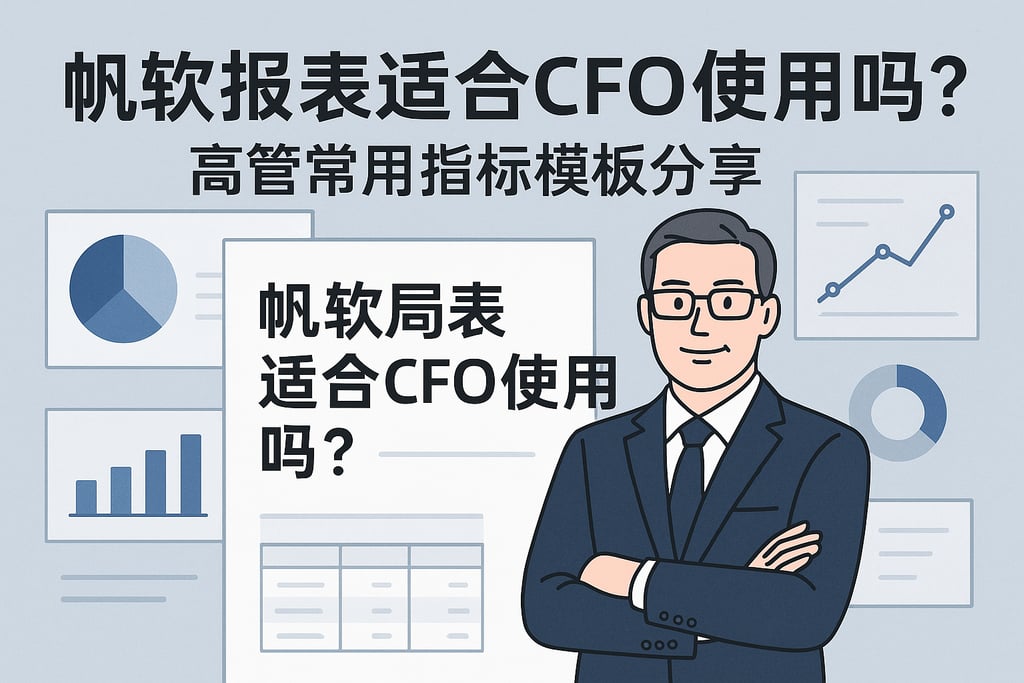 帆软报表适合CFO使用吗？高管常用指标模板分享