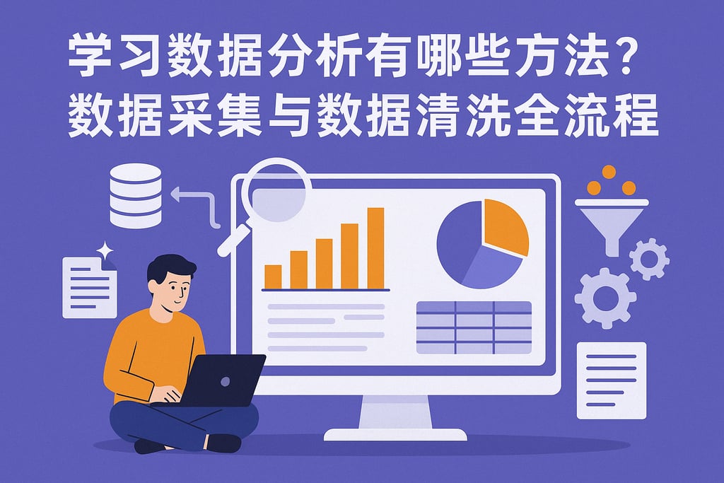 学习数据分析有哪些方法？数据采集与数据清洗全流程