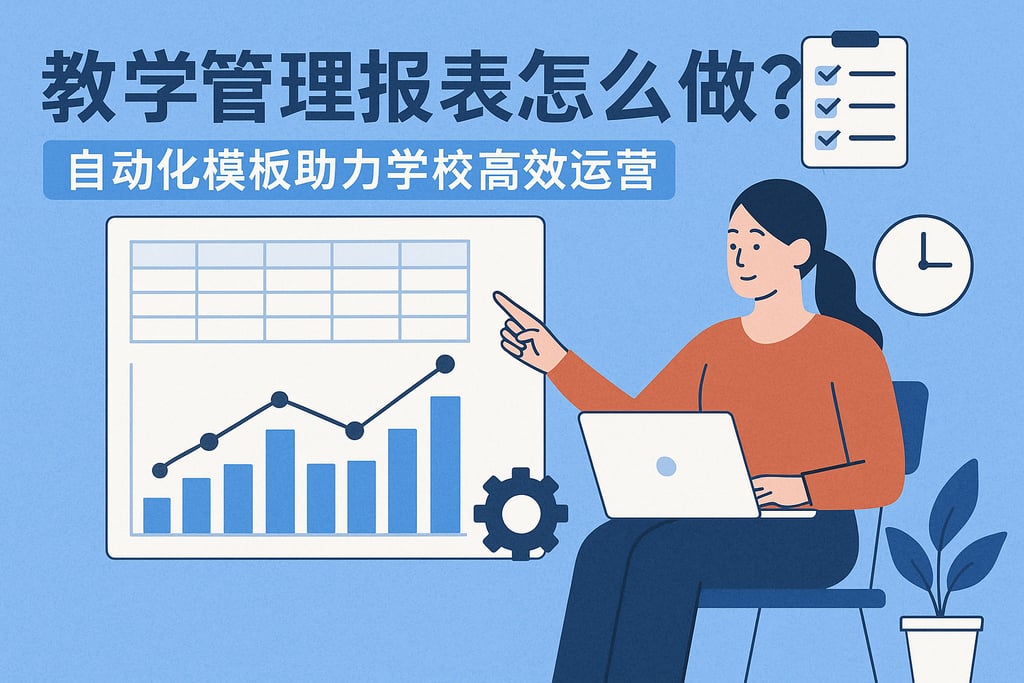 教学管理报表怎么做？自动化模板助力学校高效运营