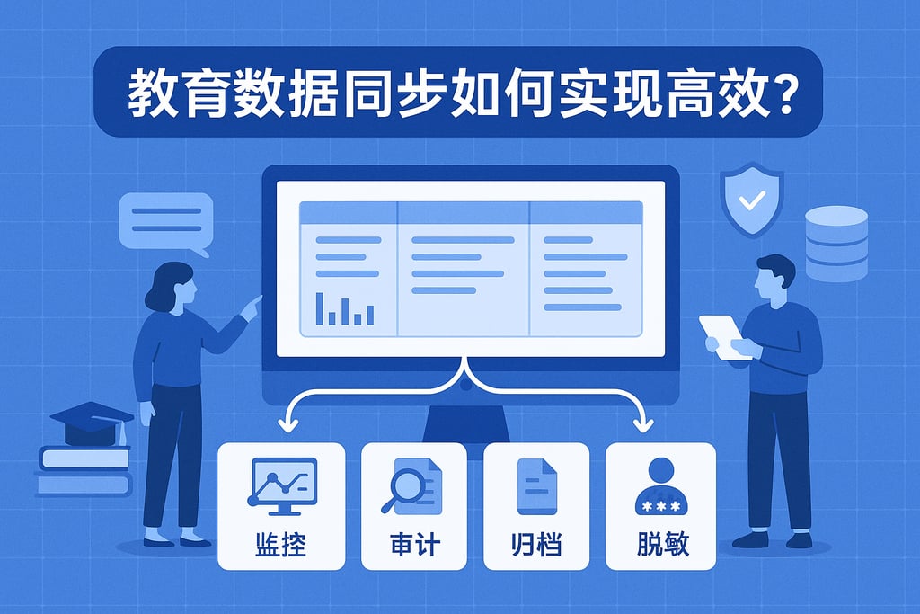 教育数据同步如何实现高效？监控审计归档脱敏全流程演示