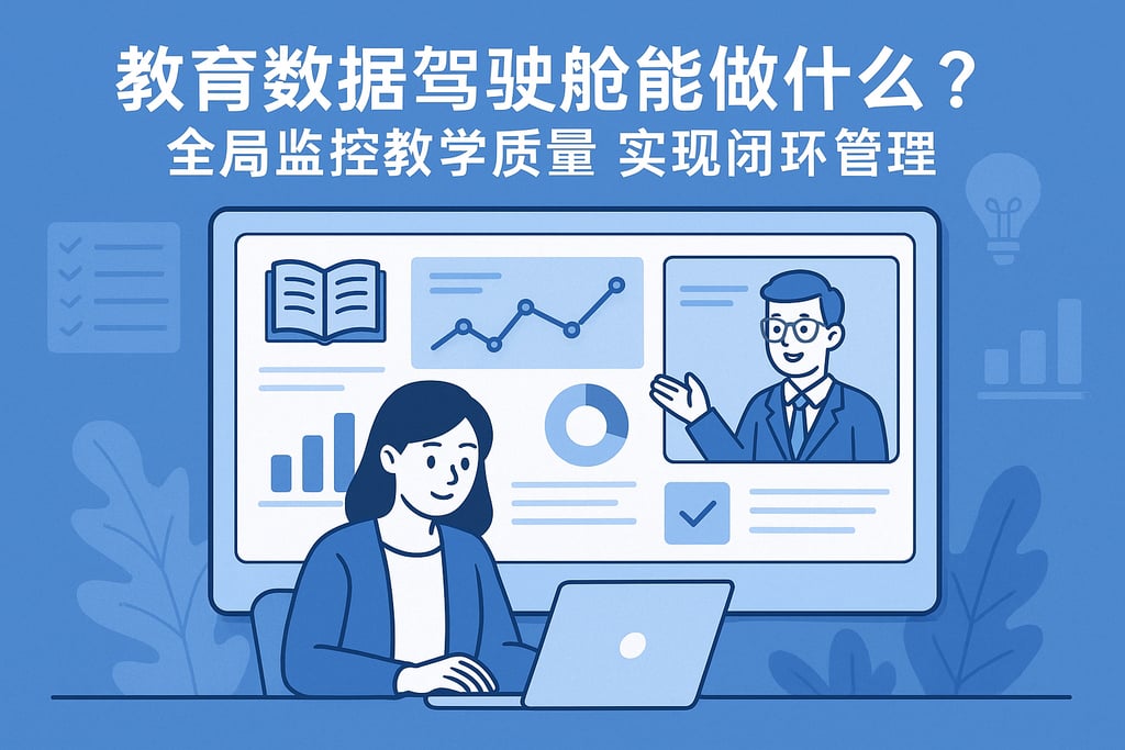 教育数据驾驶舱能做什么？全局监控教学质量实现闭环管理
