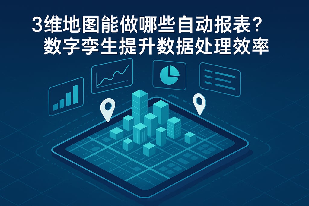 3维地图能做哪些自动报表？数字孪生提升数据处理效率。