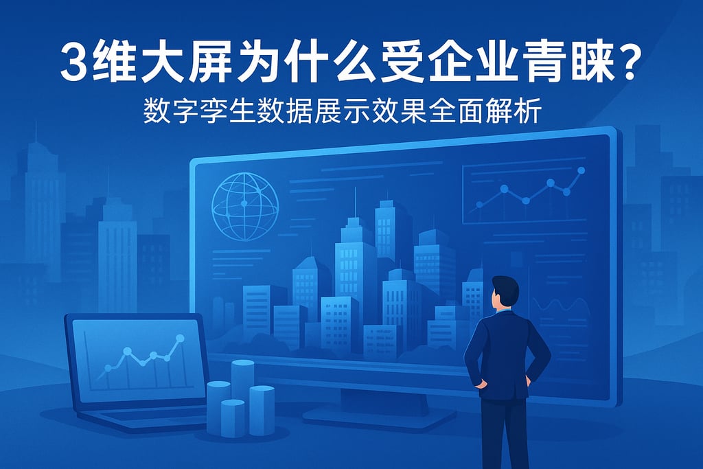 3维大屏为什么受企业青睐？数字孪生数据展示效果全面解析