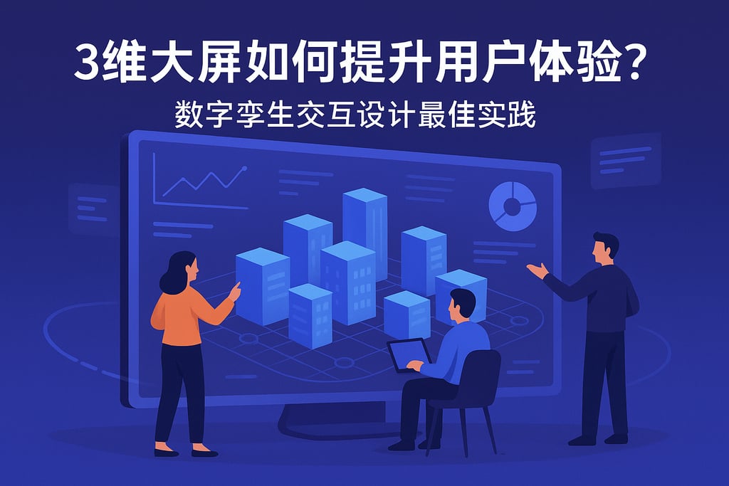 3维大屏如何提升用户体验？数字孪生交互设计最佳实践