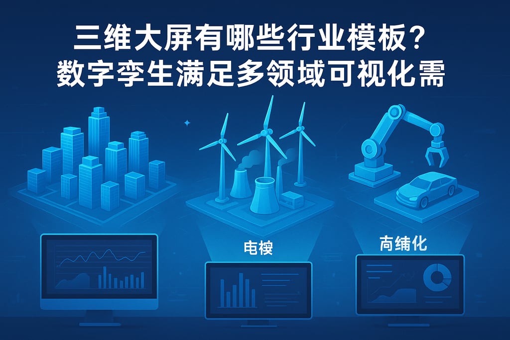3维大屏有哪些行业模板？数字孪生满足多领域可视化需求