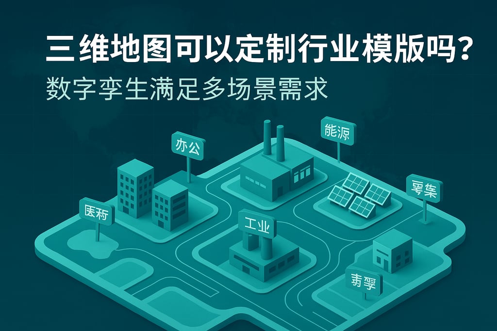 三维地图可以定制行业模板吗？数字孪生满足多场景需求