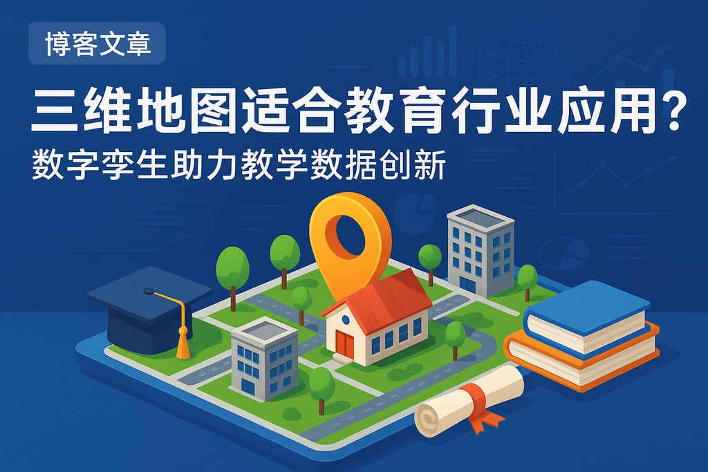 三维地图适合教育行业应用吗？数字孪生助力教学数据创新