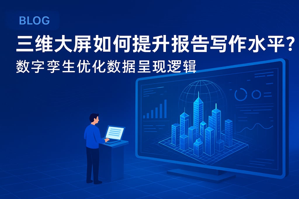 三维大屏如何提升报告写作水平？数字孪生优化数据呈现逻辑