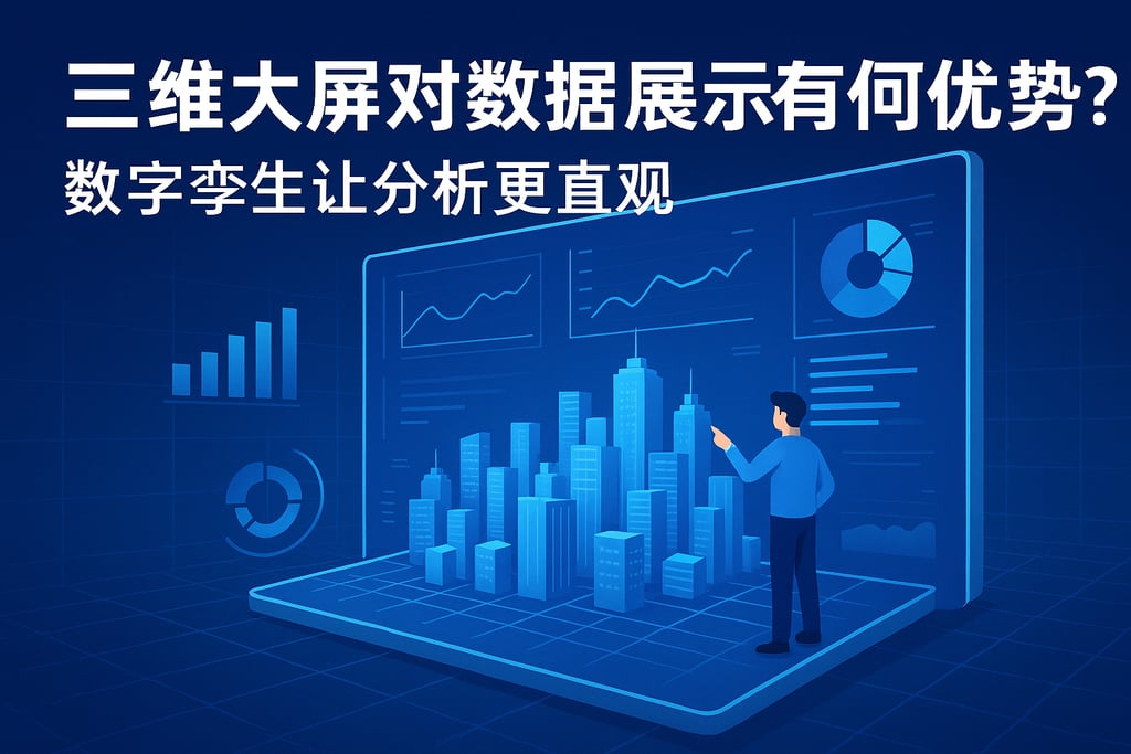 三维大屏对数据展示有何优势？数字孪生让分析更直观高效