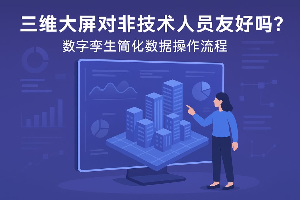 三维大屏对非技术人员友好吗？数字孪生简化数据操作流程