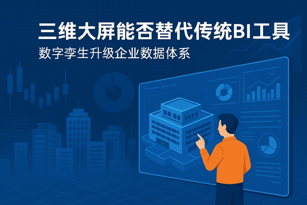 三维大屏能否替代传统BI工具？数字孪生升级企业数据体系