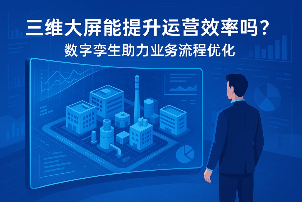 三维大屏能提升运营效率吗？数字孪生助力业务流程优化
