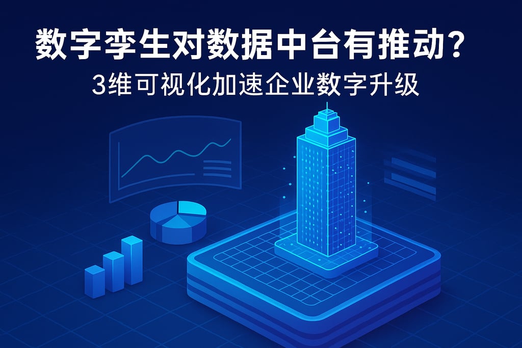 数字孪生对数据中台有何推动？3维可视化加速企业数字升级