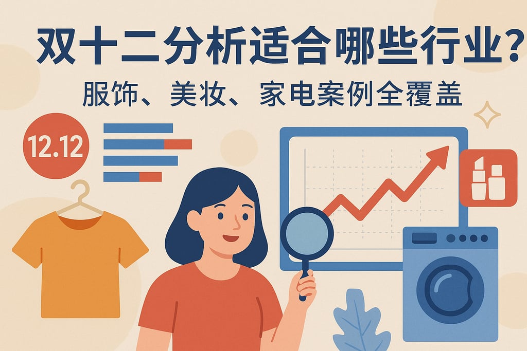 双十二分析适合哪些行业？服饰、美妆、家电案例全覆盖