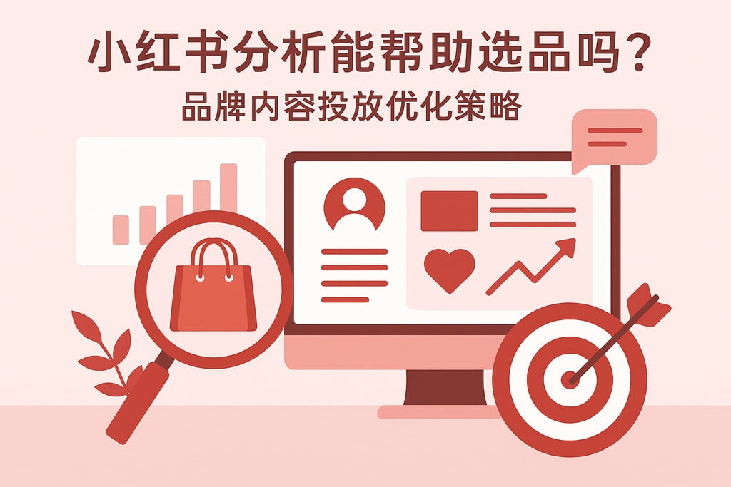 小红书分析能帮助选品吗？品牌内容投放优化策略