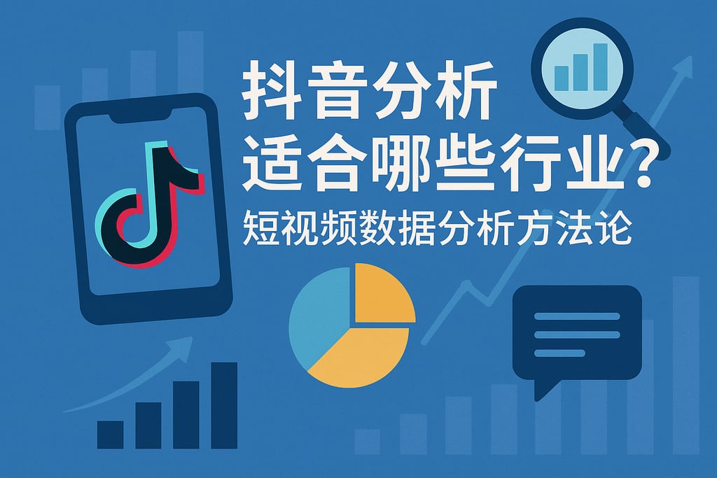 抖音分析适合哪些行业？短视频数据分析方法论