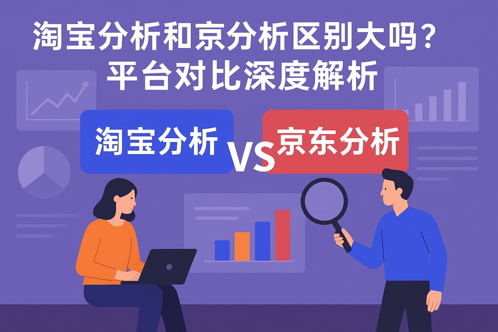 淘宝分析和京东分析区别大吗？平台对比深度解析