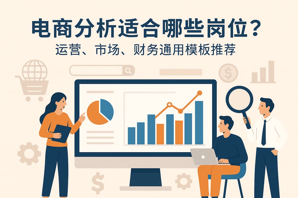 电商分析适合哪些岗位？运营、市场、财务通用模板推荐